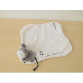 Doudou Ane Gris Carré Blanc Dpa M Du Pareil Au Même