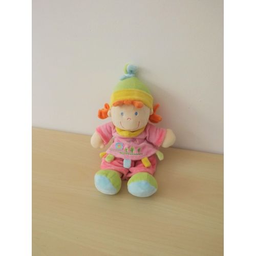 Doudou Fille Rose Avion Nicotoy