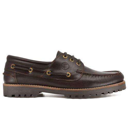 Chaussures Bateau Pour S Seajure Reynisfjara En Cuir Marron Foncé
