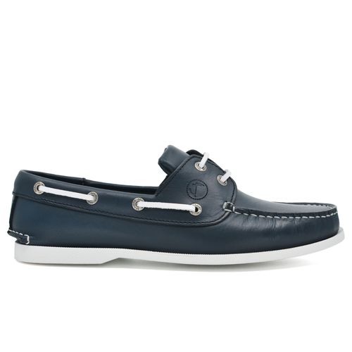 Chaussures Bateau Seajure Watamu Cuir Bleu Marine
