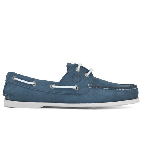 Chaussures Bateau Pour Seajure Binz En Cuir Nubuck Bleu