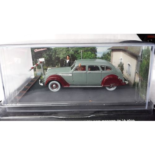 Route Bleu 46 Le Passage À Niveau - La Chrysler Airflow Grise 1:43-Altaya