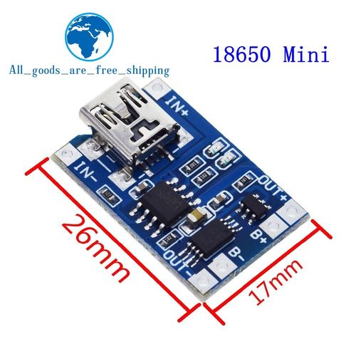 18650 Mini - Carte de recharge en kit bricolage Arduino pour batterie lithium, avec connecteur micro-USB type C et module chargeur de protection, composants électroniques intelligents 5 V, 1A 18650