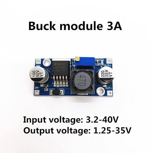 Buck Module 3A - Buck Boost Module 3A 4A 5astep- down régulateur d'alimentation, 1 pièces, réglable DC à DC LM2596 LM2596S