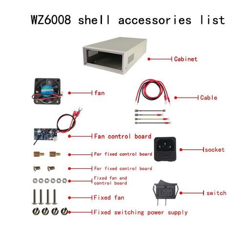 H08 Case - convertisseur CC réglable, alimentation régulée en laboratoire, variable 60V 8a, voltmètre ammètre 12V 24V 36V