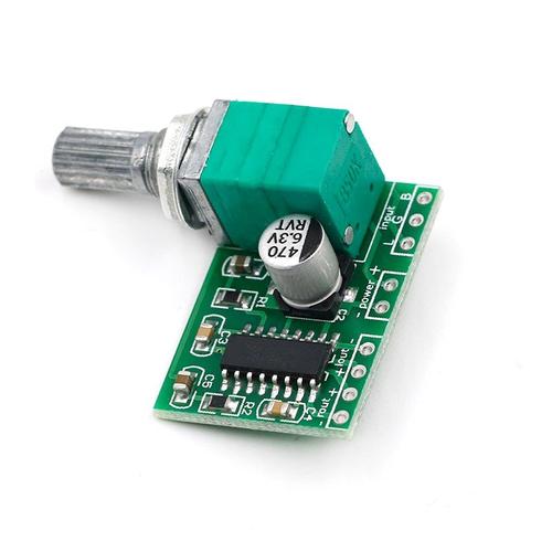 PAM8403 avec interrupteur - Carte amplificateur numérique Super mini 2*3W classe D, 1 pièce/lot, alimentation USB 2.5 à 5V efficace, PAM8403