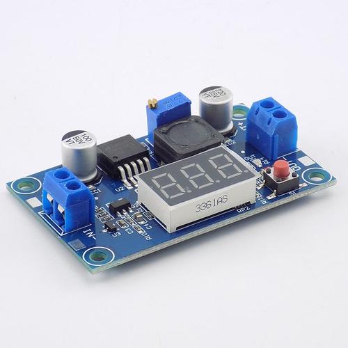 LM2596 alimentation cc réglable 4.0   40 à 1.25-37V avec LED voltmètre 2A régulateur de tension Module de convertisseur de puissance abaisseur