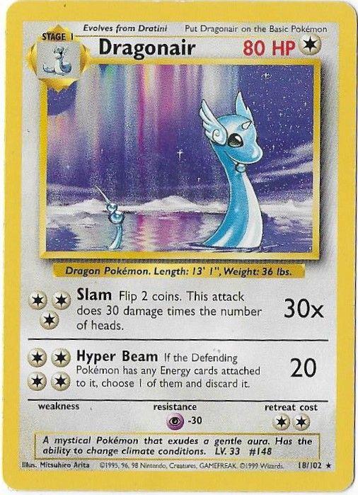 Dragonair 18/102 - Pokemon Set de Base - Rare Carte Anglaise | Rakuten