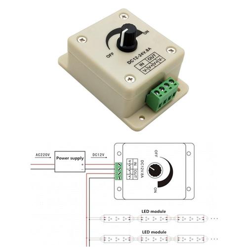 Régulateur de tension 8a, alimentation électrique, régulateur de vitesse réglable, variateur 12 V DC