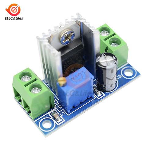 Régulateur linéaire de tension réglable LM317, Module d'alimentation électrique, 4.2-40V à 1.2-37V, abaisseur Buck Board