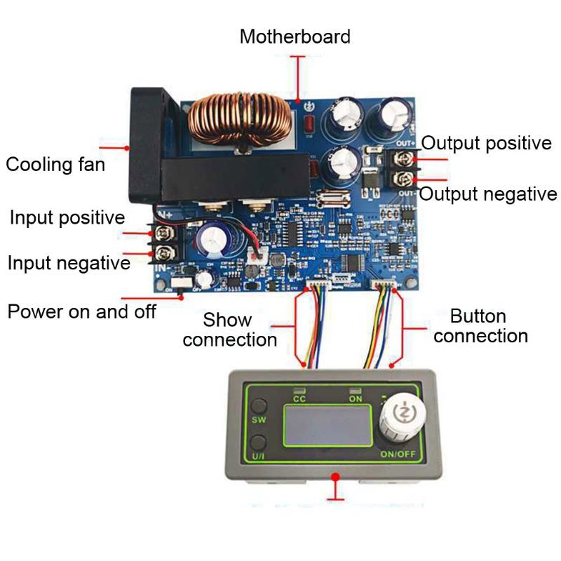 Module d'alimentation lectrique 50V 20a 1000W, tension cons... - 6