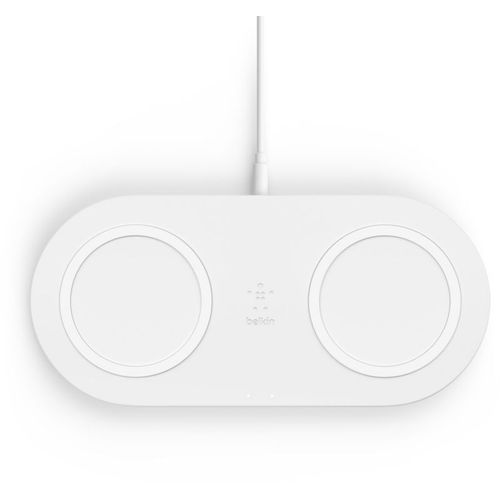 Chargeur Induction Belkin Sans-Fil 2x10w Pad (Avec Chargeur) Blanc