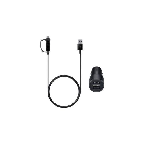 Chargeur Allume-Cigare Samsung Rapide - Double Usb-A 15w Noir