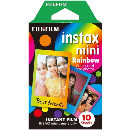 Film papier photo instantané Fujifilm Instax Mini Rainbow - Pack de 10