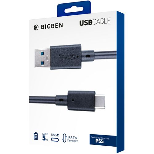 Câble De Recharge Nacon De Charge Manette Ps5 5m