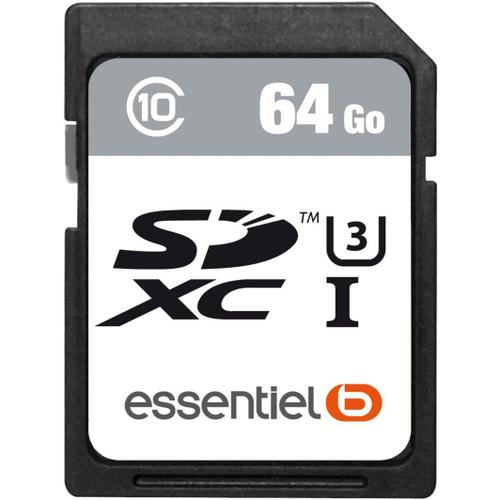 Carte SD Essentielb 64Go SDXC Performances