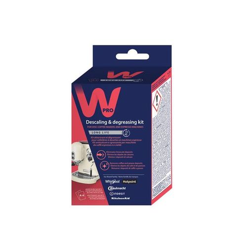KIT DE NETTOYAGE EXPRESS O² : 4 SACHETS DÉTARTRANTS + 4 SACHETS DÉGRAIS WPRO - KDC001