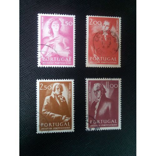 Timbre Portugal Yt 1234 A 1236 Et 1239 Musiciens Portugais 1974 ( 040805 )