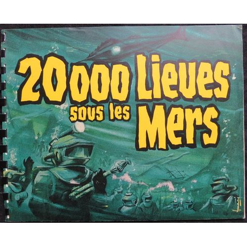 Vingt Mille Lieues Sous Les Mers - Film 1954 Réalisation Richard Fleischer Avec Kirk Douglas, James Mason - Livret De Cinéma Original 24x30 Cm - 24 Pages - Walt Disney Press Book - Roman Jules Verne