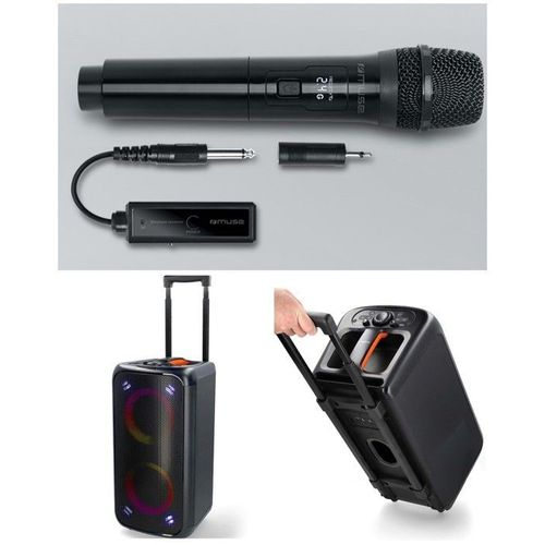 ENCEINTE SONO PORTABLE PARTY KARAOKE BLUETOOTH TYPE JBL 240W MOBILE USB TWS MEGABASS LED RGB + TELECOMMANDE + Micro sans fil