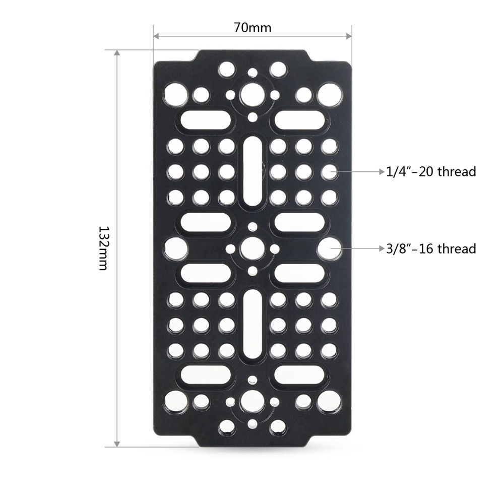 plaque fromage polyvalente avec trous de filetage Arri 1/4 e... - 2