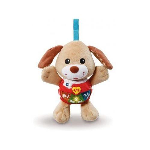 Peluche D'activites Chien Chant Toutou Brun - Musical, Lumineux, Parlant - Premieres Decouvertes - Jouet D'eveil Bebe - Vtech