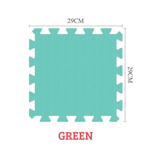 Ensemble De Coussinets De Sol En Mousse À Emboîtement Pour Enfants,Polymère Oligfoam,Multi-Couleurs,Puzzle Pour Bébé Jouant,Carrelage De Maison,18 Pièces - Type Green-24 Pieces