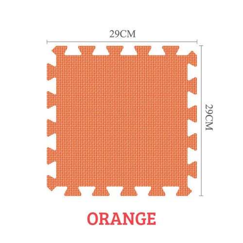 Ensemble De Coussinets De Sol En Mousse À Emboîtement Pour Enfants,Polymère Oligfoam,Multi-Couleurs,Puzzle Pour Bébé Jouant,Carrelage De Maison,18 Pièces - Type Orange-18 Pieces