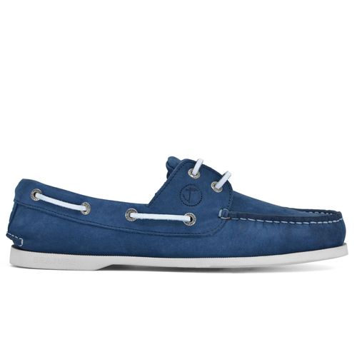 Chaussures Bateau Pour Seajure Trebaluger En Cuir Nubuck Bleu