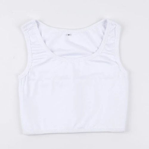 Femmes Poitrine Liant Trans Erp Lesbiennes Court Shaper Corset Tomboy Bande Élastique Pull Tricot Gilet Débardeurs
