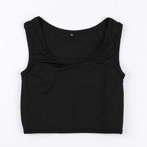 Femmes Poitrine Liant Trans Erp Lesbiennes Court Shaper Corset Tomboy Bande Élastique Pull Tricot Gilet Débardeurs