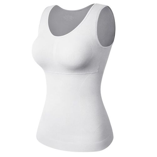 Débardeur Moulant Sans Couture Pour Femmes,Sous-Vêtement Amincissant,Sous-Vêtement D'entraînement À La Taille