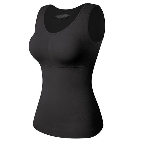 Débardeur Moulant Sans Couture Pour Femmes,Sous-Vêtement Amincissant,Sous-Vêtement D'entraînement À La Taille