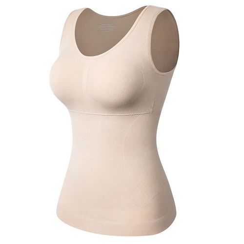 Débardeur Moulant Sans Couture Pour Femmes,Sous-Vêtement Amincissant,Sous-Vêtement D'entraînement À La Taille