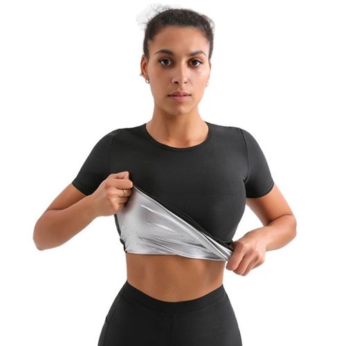 Maillot De Sauna Avec Manches Pour Femme,Sueur Chaude Imbibée,Perte De Poids,Amincissant,Modelant Le Corps,Entraînement