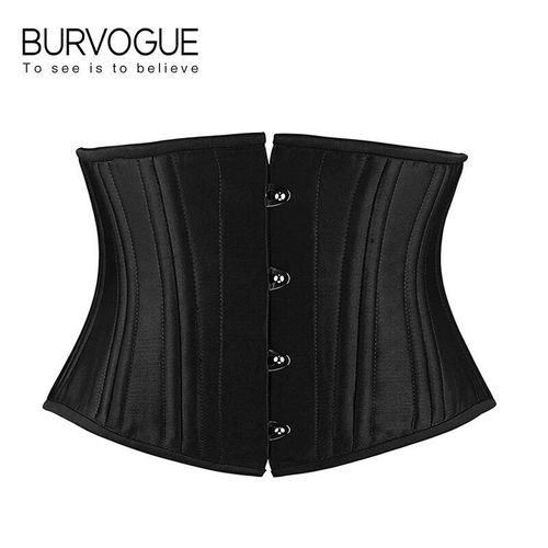 Burvogue-Corset Spoant Le Corps Vintage,24 Corsets En Acier Désossé,Torse Court,Taille Formateur,Ceinture Ronde,Mince,Ventre Plat,Serre-Taille
