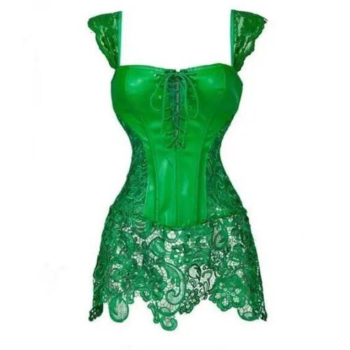 Corset Sexy En Faux Cuir Et Dentelle Pour Femmes,Bustier Gothique À La Taille,Style Steampunk,Europe,P271,2022