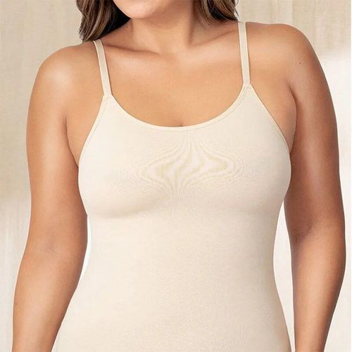 Camisole À Col Rond Pour Femme,Bretelles Réglables,Sans Couture,Confort,Contrôle Du Corps,Shapers,Tous Les Jours,Réservoirs