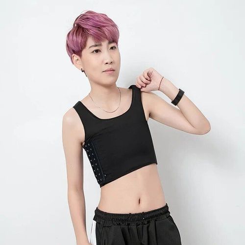 Corset Pour Femme Lesbienne,Sous-Vêtements Minces Et Respirants,Bustier En Glace,Pour Transgenre,Haut Précieux,D'été