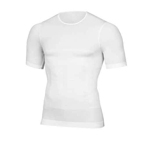 Chemise Amincissante À Manches Courtes Pour Hommes,Gilet Ventre,Compression Thermique,Couche De Base,Slim,Vêtements Quotidiens Respirants