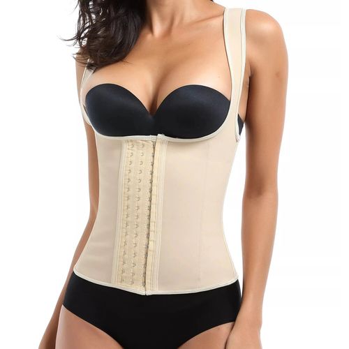 Corset De Sport En Latex Pour Femme,Gilet Amincissant En Acier,Entraîneur Taille À Haute,Compression,Vêtements Fermes De Modelage Du Corps