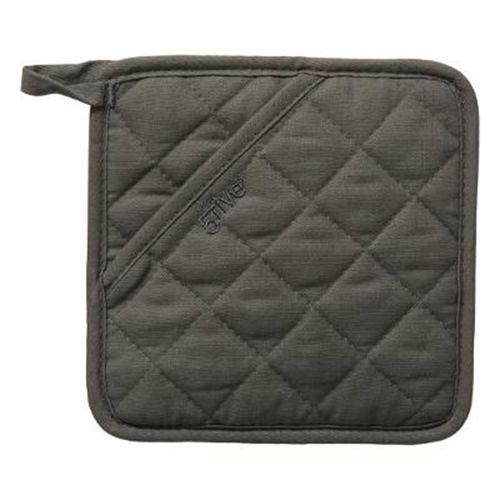 Manique De Cuisine "Tissu & Silicone" 18cm Gris