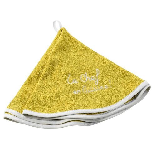 Essuie Main Rond "Cuistot" 60cm Jaune