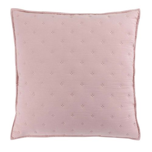 Housse De Coussin "Mellow" 40x40cm Rose & Blanc