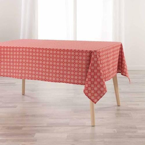 Nappe Imprimée En Coton "Dolka" 140x240cm Rouge