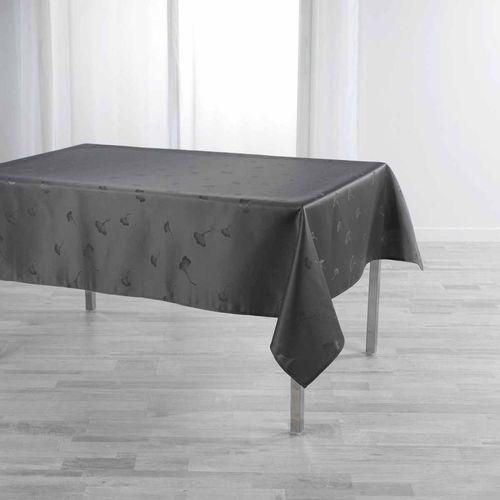 Nappe Imprimé Jacquard "Ophélie" 140x250cm Anthracite