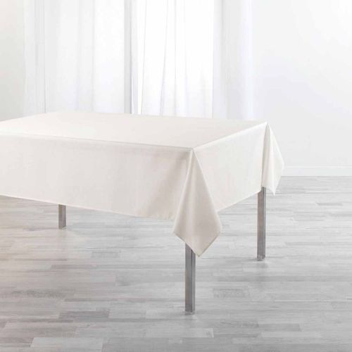 Nappe Chambray Enduite "Newton" 140x250cm Crème