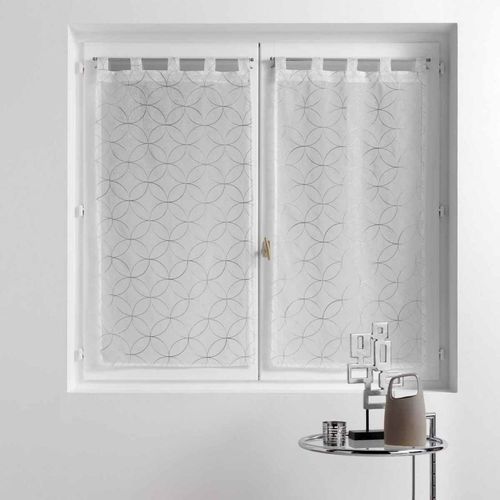 Paire De Voilages "Olympia" 60x160cm Gris