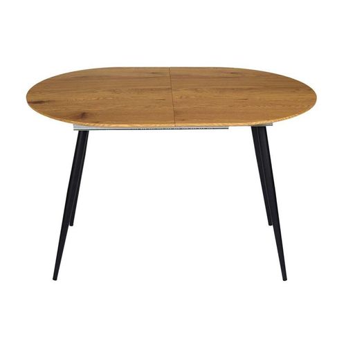 Table De Repas "Extensible" 120-160cm Naturel & Noir