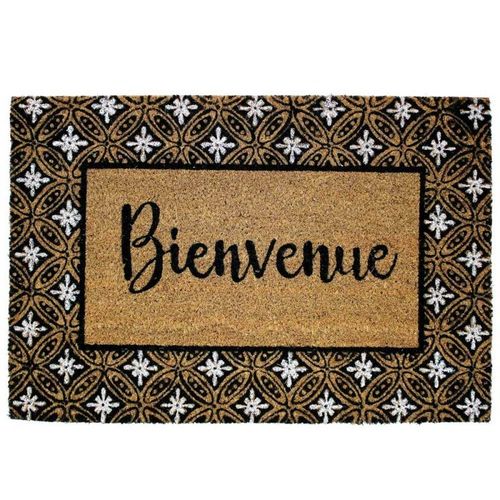 Paris Prix - Paillasson Rectangulaire "Grandiosa" 40x60cm Naturel